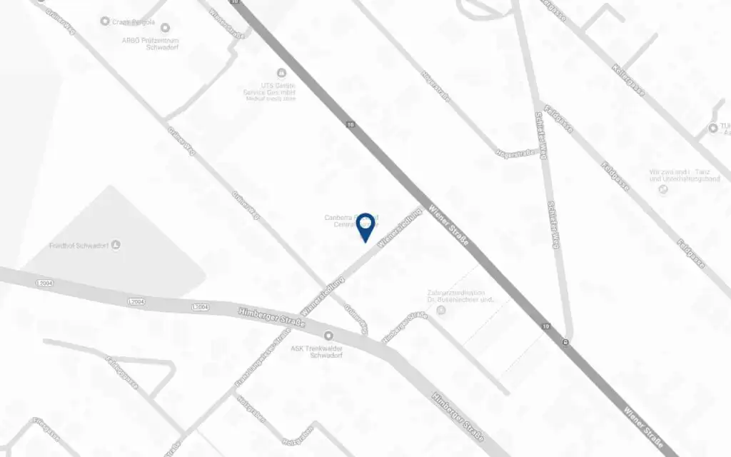 Canberra Packard vintage car displayed on a map in Canberra, Australia.